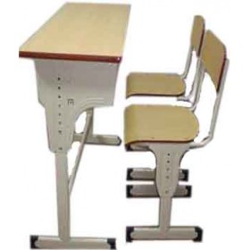 Double Seater Desk and Chair Height Adjustable